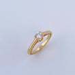 Beta Ring 3.76gr / T4 3/4 / Diamond 28pts Yellow Gold (Jewel) $