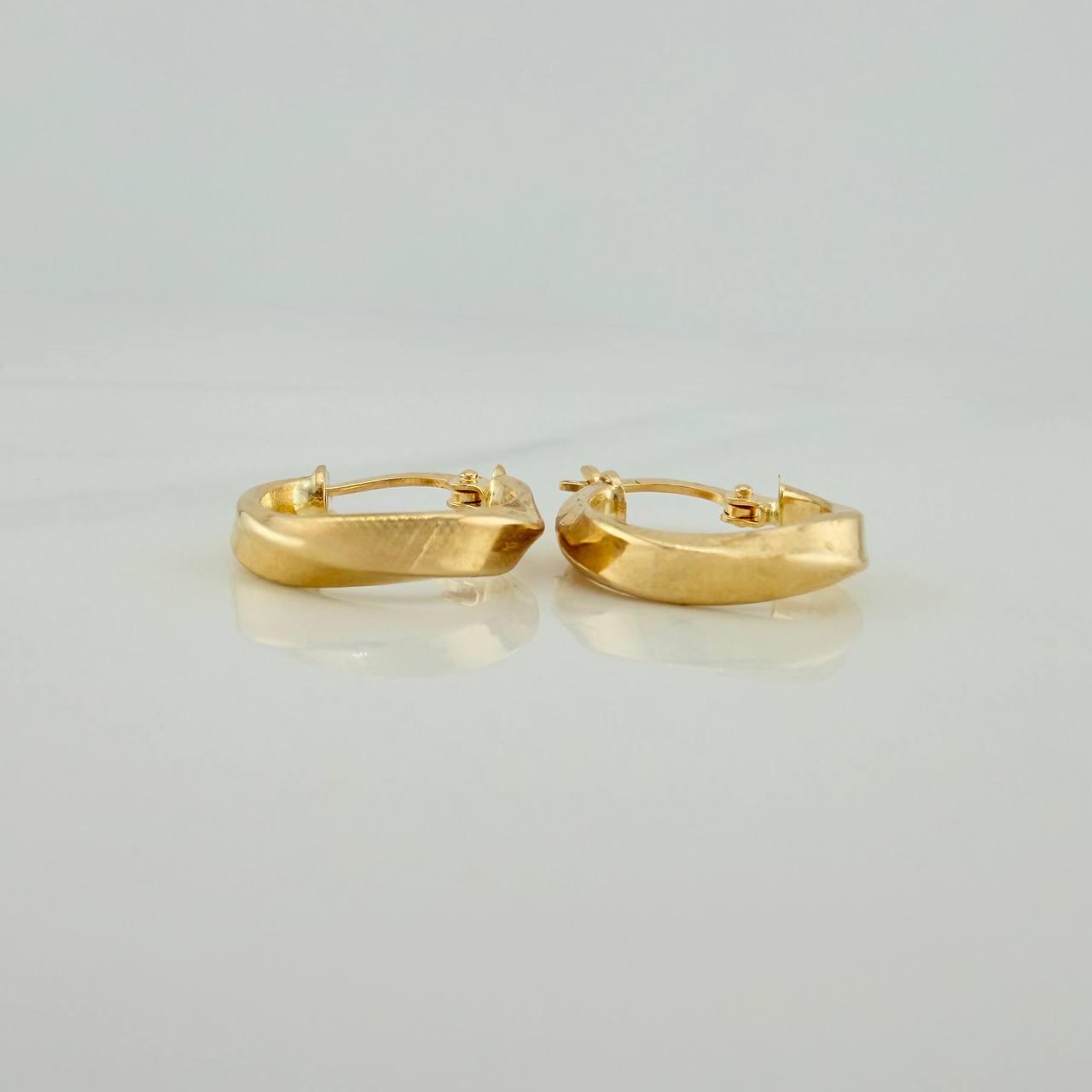 Hoop Earrings Vick 1.4gr / 3/4 in / Yellow Gold 18K &