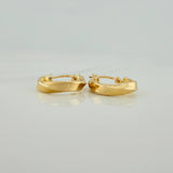 Hoop Earrings Vick 1.4gr / 3/4 in / Yellow Gold 18K &