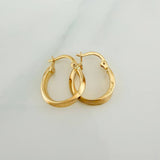 Hoop Earrings Vick 1.4gr / 3/4 in / Yellow Gold 18K &