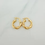 Candongas Bella 1.45gr / 1/2 in / Oro Amarillo 18K &