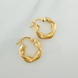 Candongas Bella 1.45gr / 1/2 in / Oro Amarillo 18K &