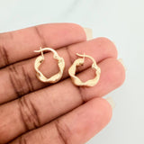 Candongas Bella 1.45gr / 1/2 in / Oro Amarillo 18K &