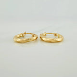 Hoop Earrings Yudi 1gr / 1/2 in / Yellow Gold 18K &