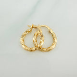 Hoop Earrings Yudi 1gr / 1/2 in / Yellow Gold 18K &