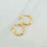 Hoop Earrings Yudi 1gr / 1/2 in / Yellow Gold 18K &