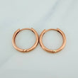 Candongas Aro Liso 2.95gr / 3/4 in / Oro Rosa 18K %