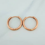 Candongas Aro Liso 2.95gr / 3/4 in / Oro Rosa 18K %