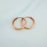 Candongas Aro Liso 2.95gr / 3/4 in / Oro Rosa 18K %