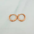 Candongas Aro Liso 1.6gr / 1/2 in / Oro Rosa 18K &