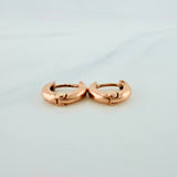 Candongas Aro Liso 1.5gr / 1/4 in / Oro Rosa 18K %