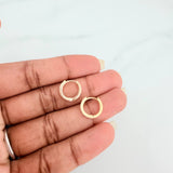 Hoop Earrings Channel 1.9gr / 1/2 in / Yellow Gold 18K &