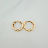 Candongas Carril 1.45gr / 1/2 in / Oro Amarillo 18K %