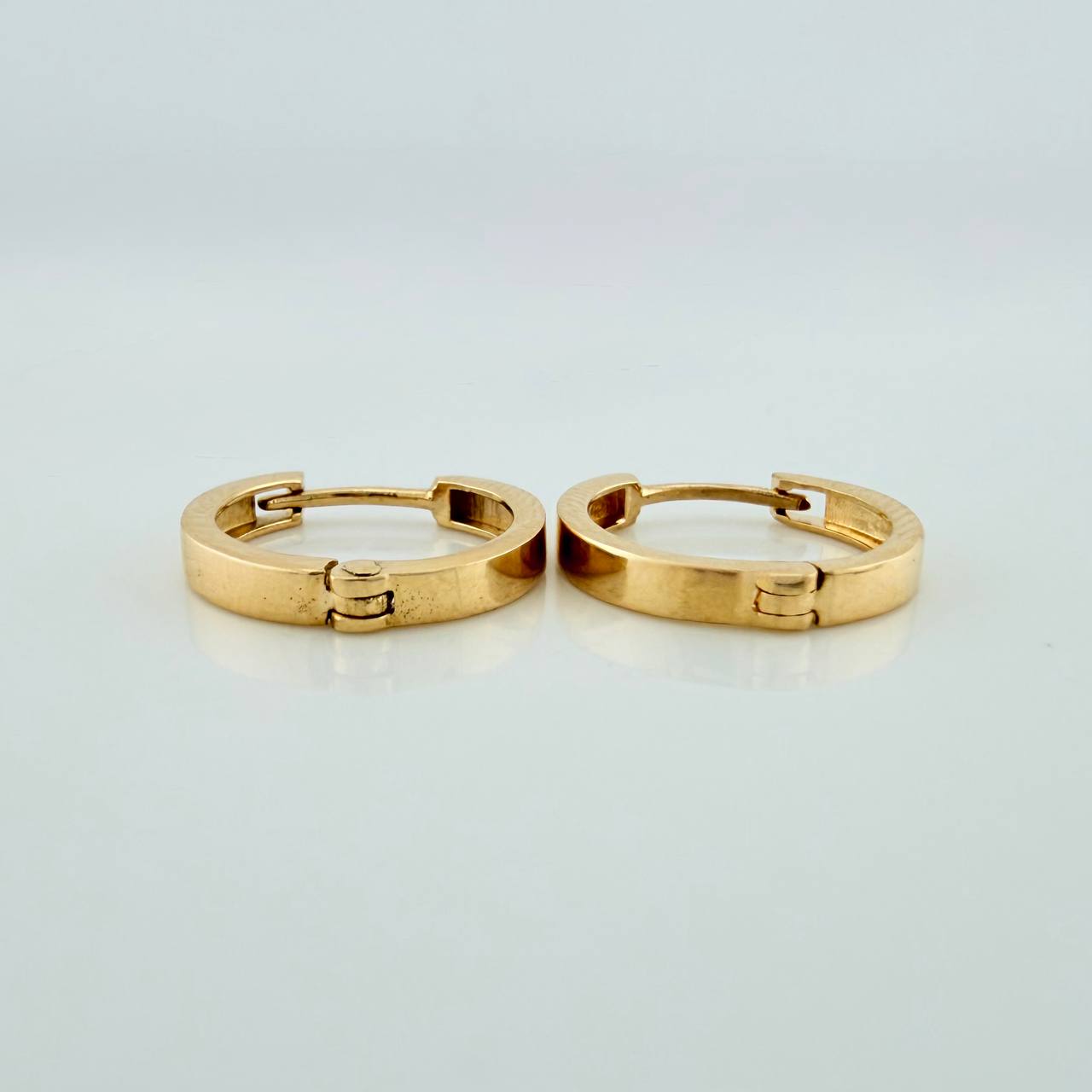 Candongas Carril 1.65gr / 1/2 in / Oro Amarillo 18K &
