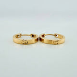 Candongas Carril 1.65gr / 1/2 in / Oro Amarillo 18K &
