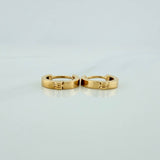 Hoop Earrings Channel 1.4gr / 1/2 in / 18K Yellow Gold %