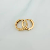Hoop Earrings Channel 1.4gr / 1/2 in / 18K Yellow Gold %