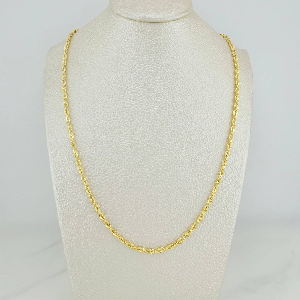Rope Chain Yellow Gold 18K Women | Napoleone USA – Napoleone Joyas USA
