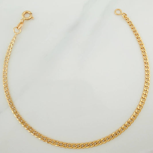 Cuban Links Bracelet 1.15gr / 7 3/4 in / 2.3mm Yellow Gold +1 18K %