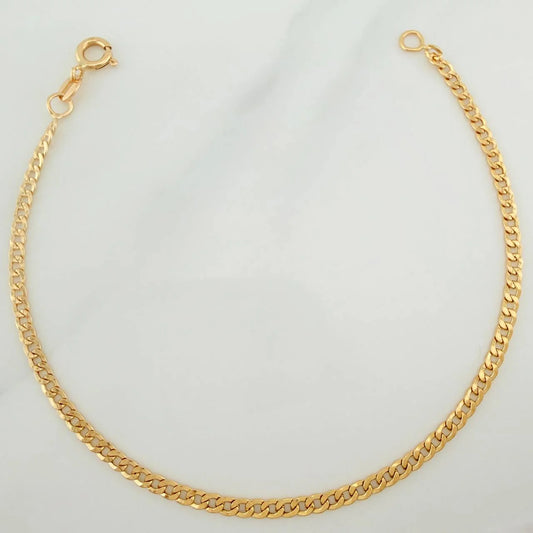 Pulso Cubano 1.15 g / 8 1/4 in / 2.5 mm Oro Amarillo 18K