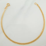 Pulso Cubano 1.1gr / 7 3/4 in / 2.3mm Oro Amarillo +1 18K %