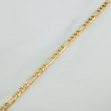 Pulso Figaro 2.5gr / 8 1/4 in / 4mm Oro Amarillo +1 18K %