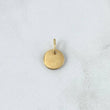 Dije Placa Circular 0.7gr / 1.5cm / Lisa Oro Amarillo 18K