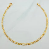 Pulso Figaro 1.15gr / 7 1/2 in / 2.3mm Oro Amarillo +1 18K $