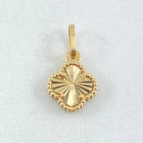 Clover Pendant 1.2gr / 0.7in / 18K Yellow Gold ©