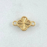 Herraje Trebol Dorado 0.8gr / 1.3cm / Oro Amarillo Nac.Esp. 18K
