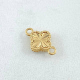 Herraje Trebol Dorado 0.8gr / 1.3cm / Oro Amarillo Nac.Esp. 18K