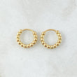 Hoop Earrings Hoop Beads 1.9gr / 1.2cm / 18K Yellow Gold *