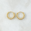 Hoop Earrings Hoop Beads 1.9gr / 0.4in / 18K Gold