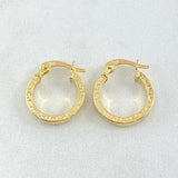 Candongas Tribal 0.95 g / 1/2 in Oro Amarillo 18K