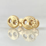 Stud Earrings GC 0.85gr / 9.3mm 18K Yellow Gold *