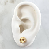 Stud Earrings GC 0.85gr / 9.3mm 18K Yellow Gold *