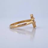 Clover Ring 2.4gr / Size 7 / 18K Yellow Gold Nac.Esp. &