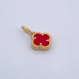Clover Pendant 1.25gr / 1.7cm / 18K Yellow Gold Nac.Esp.