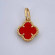Clover Pendant 1.25gr / 1.7cm / 18K Yellow Gold Nac.Esp.