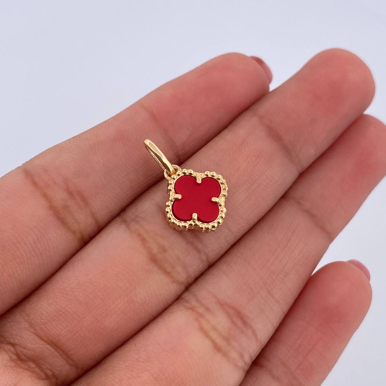 Clover Pendant 1.25gr / 1.7cm / 18K Yellow Gold Nac.Esp.
