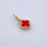 Clover Pendant 0.85gr / 1.5cm / 18K Yellow Gold Nac.Esp.