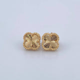 Clover Stud Earrings 2.6gr / Yellow Gold Nac.Esp. 18K &