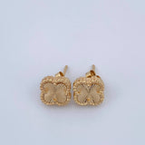 Clover Stud Earrings 2.6gr / Yellow Gold Nac.Esp. 18K &