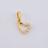 Dije Corazon Silueta 0.7 g / 1/2 in Oro Amarillo 18K