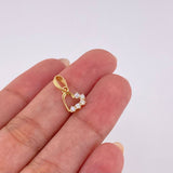 Dije Corazon Silueta 0.7 g / 1/2 in Oro Amarillo 18K
