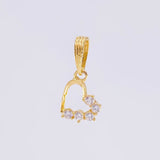 Dije Corazon Silueta 0.7 g / 1/2 in Oro Amarillo 18K