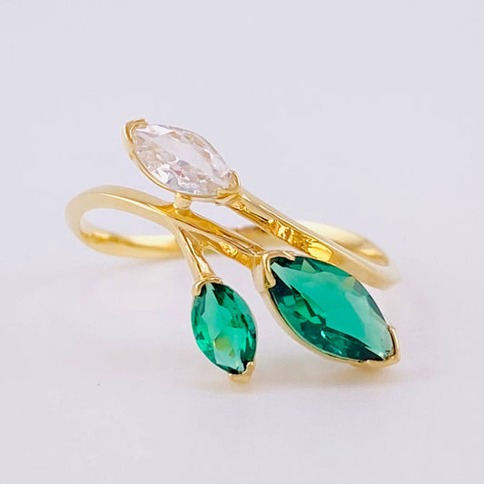 Anillo Hoja Laurel Desigual 1.4 g / T6 Oro Amarillo 18K