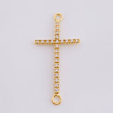Herraje Cruz Tupida 0.75 g / 1 1/4 in Oro Amarillo 18K