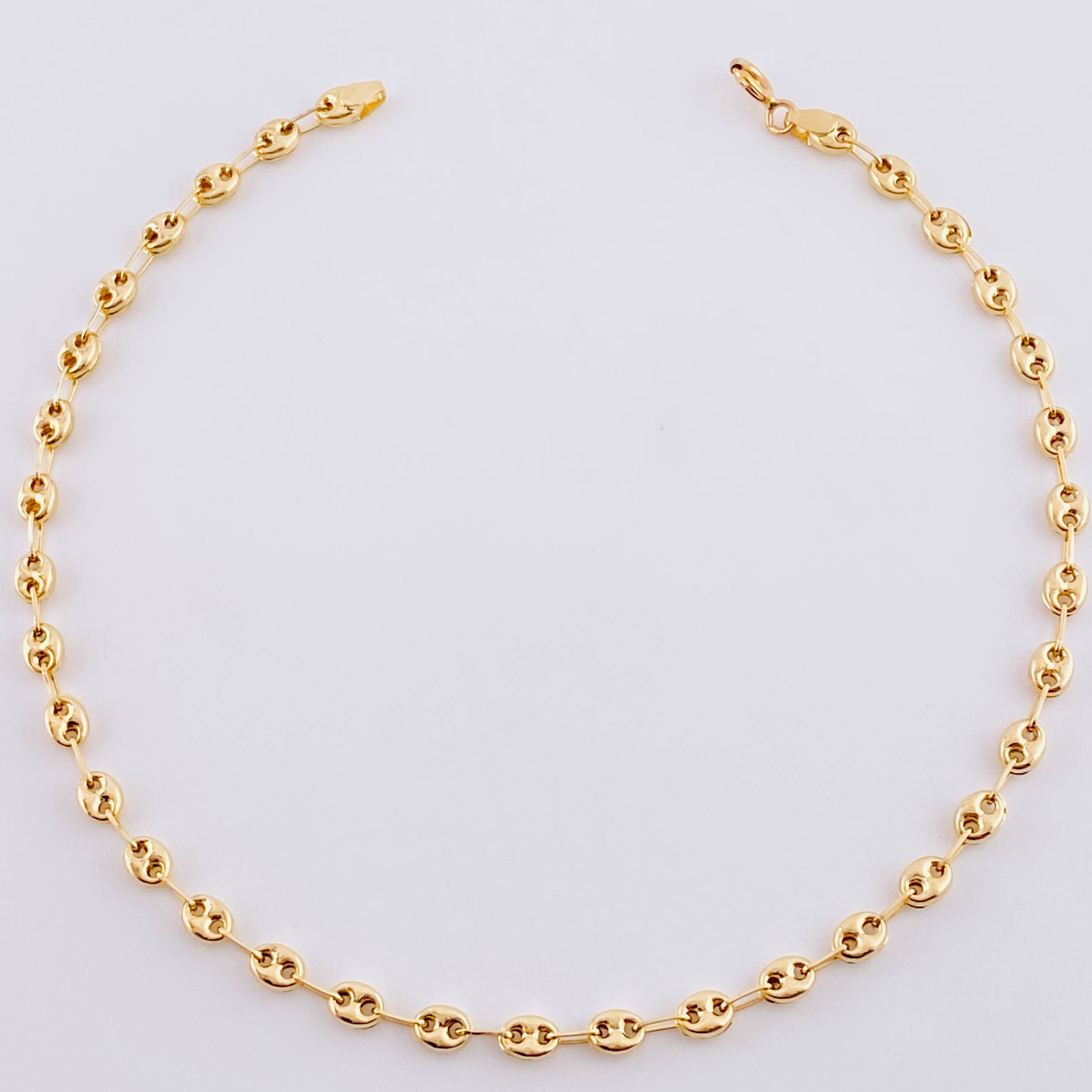 Tobillera Gc 2.7 g / 9 1/2 in / 3.5 mm Oro Amarillo 18K