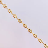 18K Yellow Gold Anklet Gc 2.6 g / 9 3/4 in / 3.5 mm